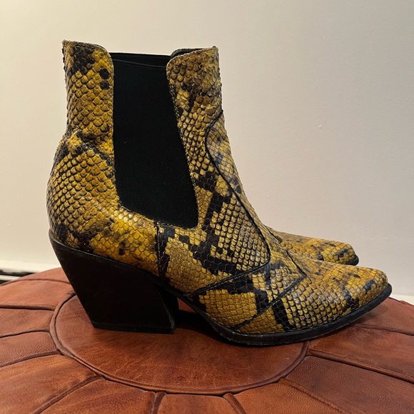 Snakeskin Ankle Boots - Picture 6 of 7